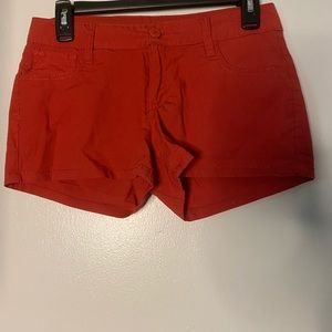 Red shorts